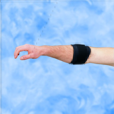 Picture of Elbow Support DeRoyal® Small Pull-On / Hook and Loop Strap Closure Tennis Elbow Strap Left or Right Elbow 9 to 10 Inch Forearm Circumference BlackNE7731-72