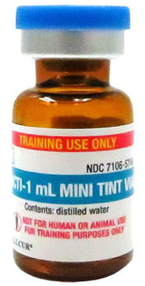 Picture of Clinical Training Medication Practi-1 mL Mini Tint Vial™ 1 mL Vial Distilled Water Liquid482MV