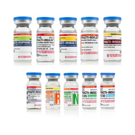 Picture of Clinical Training Medication Practi-Insulin Starter Pack™ Assorted Sizes Vial Distilled Water LiquidSP-419