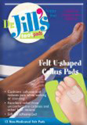 Picture of Callus Pad Dr. Jill's 1/8 Inch Without Closure Foot1032 FELT U PADS