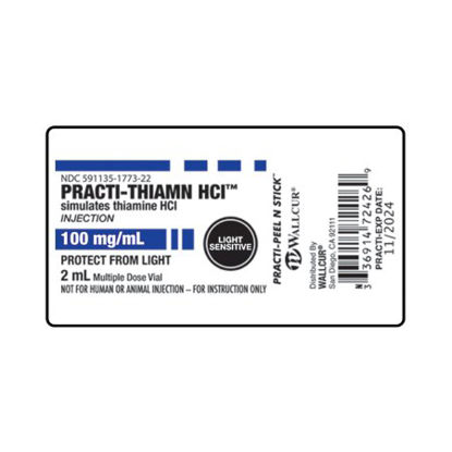 Picture of Training Medication Peel-N-Stick Labels Practi-Thiamine HCI™9934THN