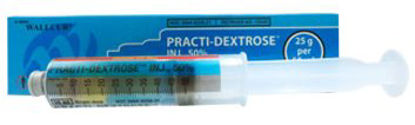 Picture of Clinical Training Medication Practi-Dextrose™ I.V. Code Med 50% 50 mL Needle Free Syringe Distilled Water Liquid1504D