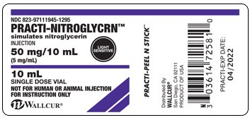 Picture of Training Medication Peel-N-Stick Labels Practi-Nitroglycerin™9935NTR
