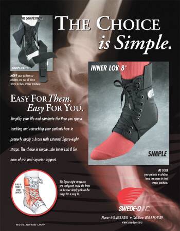 Picture of Ankle Support Inner Lok 8® Large Figure-8 Strap Left or Right FootAKL-6335-BK-LRG