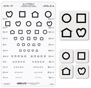 Picture of Distant Chart LEA SYMBOLS® Vision Screening Chart 9 X 14 Inch Hanging255001