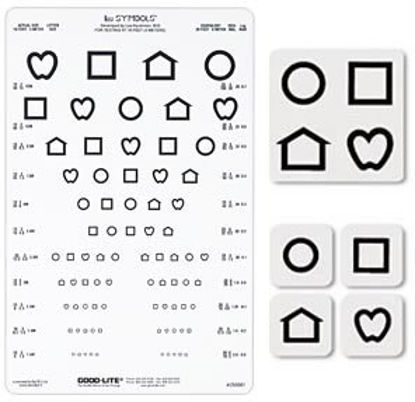 Picture of Distant Chart LEA SYMBOLS® Vision Screening Chart 9 X 14 Inch Hanging255001