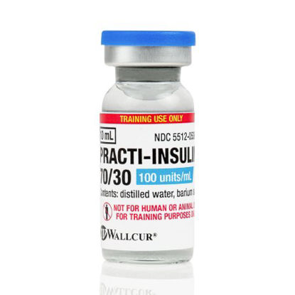 Picture of Clinical Training Medication Practi-Insulin™ 70/30 10 mL Vial Distilled Water Liquid414VP