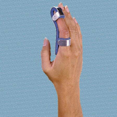 Picture of Finger Splint Medium Fold-Over Left or Right Hand Blue / SilverF004194