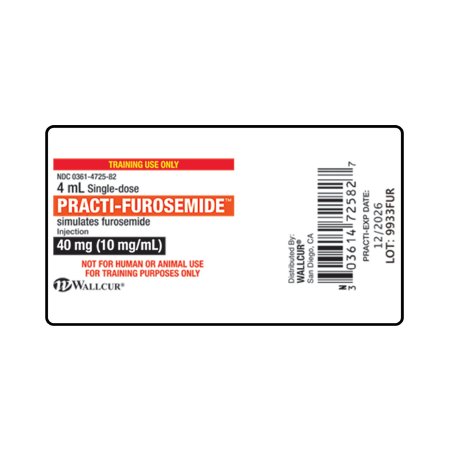 Picture of Training Medication Peel-N-Stick Labels Practi-Furosemide™9933FUR