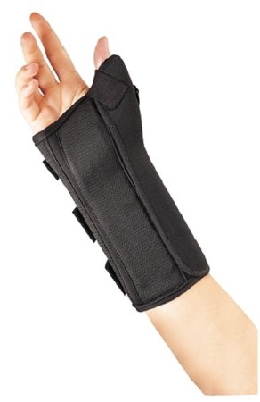 Picture of Wrist Brace with Abducted Thumb FLA ProLite® Aluminum / Foam / Nylon / Polyester Right Hand Black Large22-460LGBLK