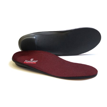Picture of Powerstep® Pinnacle Junior Orthotic Insole Full Length Size B Polypropylene / EVA / Polyester / VCT® Foam Gray / Maroon Male 5 to 5-1/2 / Female 7 to 7-1/25015-01B