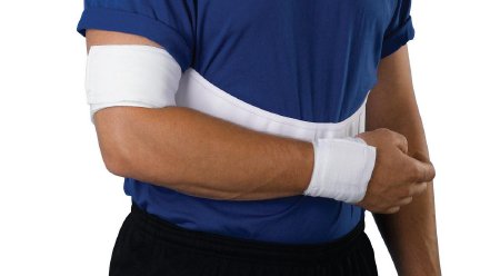 Picture of Shoulder Immobilizer DeRoyal® Medium Foam / Polyester / Cotton Hook and Loop Closure Left or Right Arm204S10