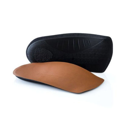 Picture of Powerstep® Pinnacle Dress Insole 3/4 Length Size E Polypropylene / EVA / Nylon / VCT® Foam Black / Brown Male 11 to 11-1/25022-03E