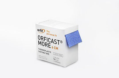 Picture of Unpadded Splint Roll Orficast™ More Tape 6 Inch X 9 Foot Thermoplastic Blue24-5612-1