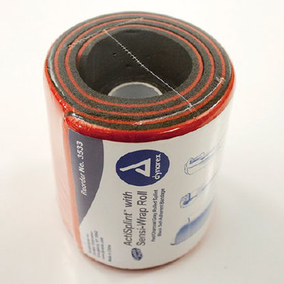 Picture of ActiSplint™ General Purpose Splint Rolled Splint Red / Charcoal Gray 4-1/4 X 36 Inch - Splint, 2 Inch X 5 Yard - Sensi-Wrap3533
