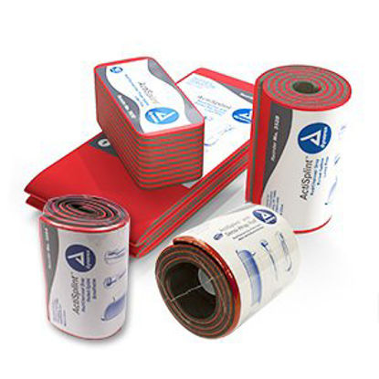 Picture of ActiSplint™ General Purpose Splint Rolled Splint Foam / Polyethylene Gray / Red 4-1/4 X 36 Inch3528