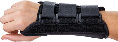 Picture of Wrist Brace ProCare® ComfortFORM™ Aluminum / Foam / Lycra® Right Hand Black X-Large81-97888