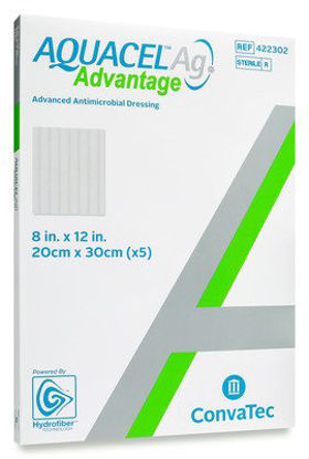 Picture of Silver Dressing Aquacel® Ag Advantage 8 X 12 Inch Rectangle Sterile422302