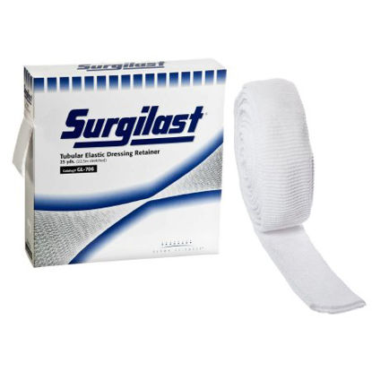 Picture of Elastic Net Retainer Dressing Surgilast® Tubular Elastic 25 Yard Size 5-1/2 White Medium Head / Shoulder / Thigh NonSterileGL706