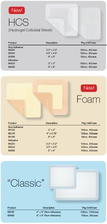 Picture of Gelling Foam Dressing Xtrasorb™ Classic 4 X 5 Inch Rectangle Non-Adhesive without Border Sterile89545