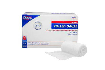 Picture of Fluff Bandage Roll Dukal™ Cotton 2-Ply 3 Inch X 5 Yard Roll Shape Sterile453