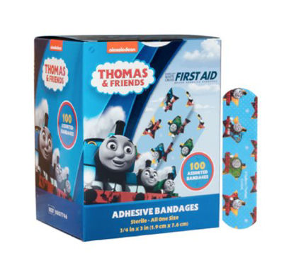 Picture of Adhesive Strip 3/4 X 3 Inch Plastic Rectangle Kid Design (Thomas & Friends) Sterile1087746