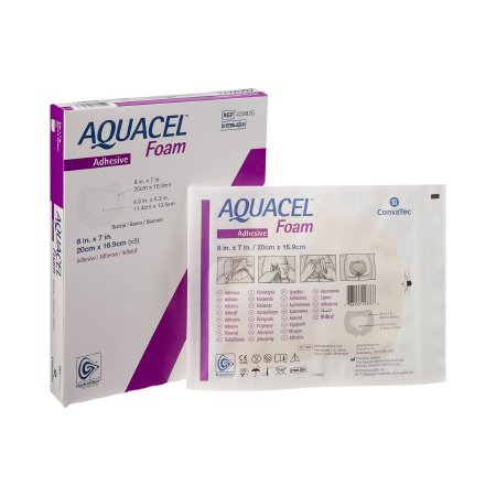 Picture of Silicone Foam Dressing Aquacel® 7 X 8 Inch Sacral Silicone Adhesive with Border Sterile420626