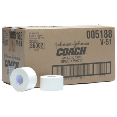 Picture of Athletic Tape Coach® Porous Cotton Backcloth 1-1/2 Inch X 15 Yard White NonSterile381370051886