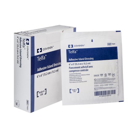 Picture of Adhesive Dressing Telfa™ 6 X 6 Inch Nonwoven Square White Sterile7551