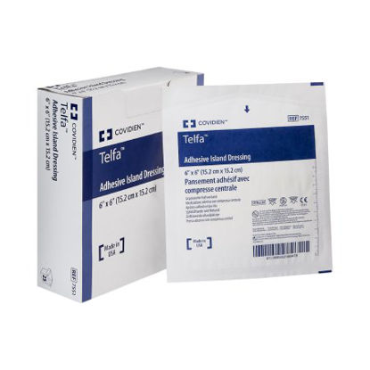 Picture of Adhesive Dressing Telfa™ 6 X 6 Inch Nonwoven Square White Sterile7551