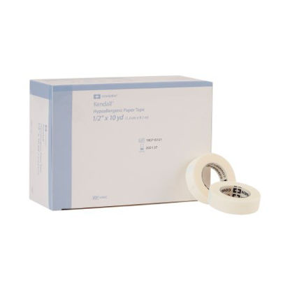 Picture of Medical Tape Kendall™ Hypoallergenic Breathable Paper 1/2 Inch X 10 Yard White NonSterile1596C
