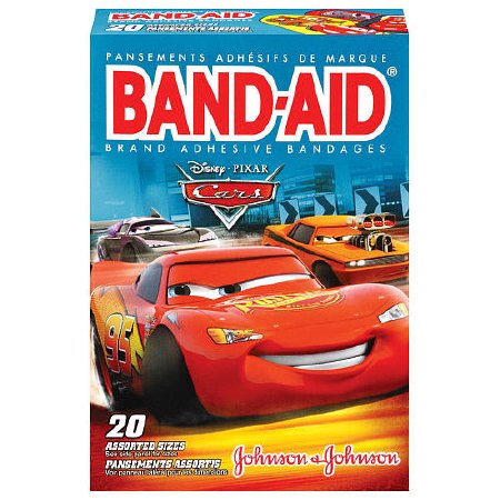 Picture of Adhesive Strip Band-Aid® Assorted Sizes Plastic Assorted Shapes Kid Design (Cars) Sterile10381371171511