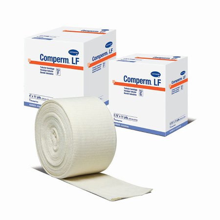 Picture of Elastic Tubular Support Bandage Comperm® 4 Inch X 11 Yard Standard Compression Pull On Natural Size F NonSterile83060000
