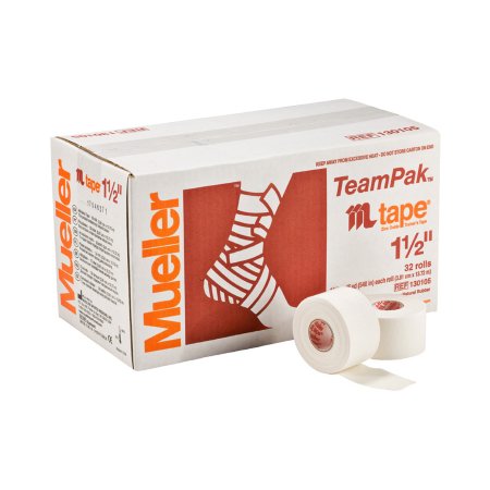 Picture of Athletic Tape Mueller® Mtape Easy Tear Cotton / Zinc Oxide 1-1/2 Inch X 15 Yard White NonSterile130105