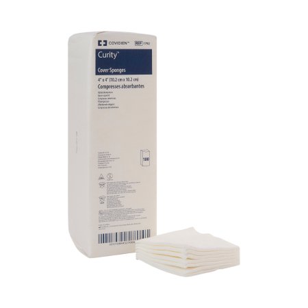 Picture of Nonwoven Sponge Curity™ Nonwoven Cellulose 4-Ply 4 X 4 Inch Square NonSterile1792
