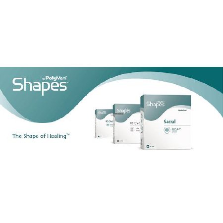 Picture of Foam Dressing PolyMem® Shapes® 2 X 3 Inch Oval Adhesive with Border Sterile8023