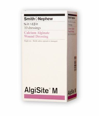 Picture of Calcium Alginate Dressing AlgiSite M 3/4 X 12 Inch Rectangle Calcium Alginate Sterile59480400