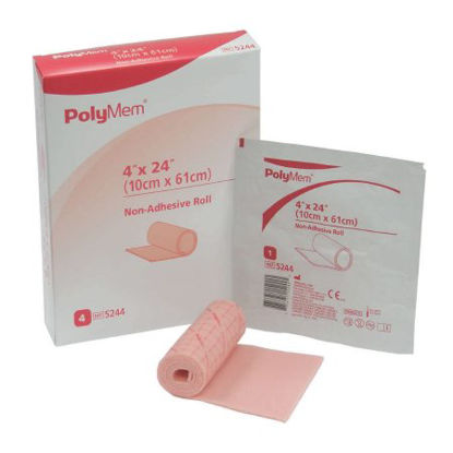 Picture of Foam Dressing PolyMem® 4 X 24 Inch Roll Non-Adhesive without Border Sterile5244