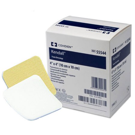 Picture of Foam Dressing Kendall™ 4 X 4 Inch Square Adhesive with Border Sterile55544B