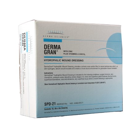 Picture of Impregnated Dressing Dermagran® B 4 X 4 Inch Gauze Zinc Nutrient SterileSPD21