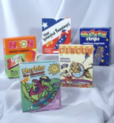 Picture of Adhesive Spot Bandage American® White Cross 7/8 Inch Plastic Round Tan Sterile1307033