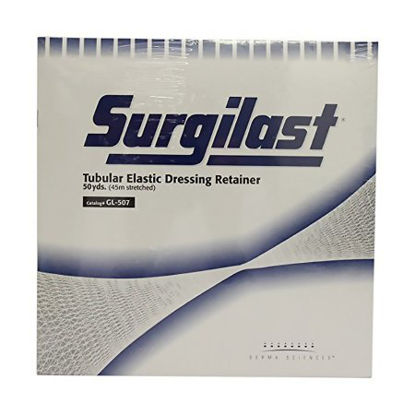 Picture of Elastic Net Retainer Dressing Surgilast® Tubular Elastic 50 Yard Length Size 6 White Large Head / Shoulder / Thigh NonSterileGL507