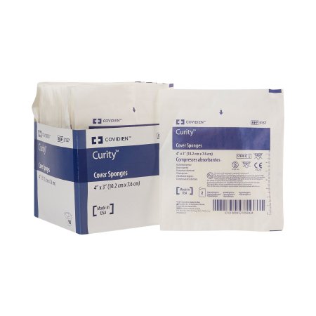 Picture of Nonwoven Sponge Curity™ Nonwoven Cellulose 4-Ply 3 X 4 Inch Rectangle Sterile3157