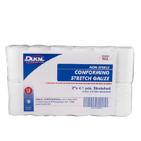 Picture of Conforming Bandage Dukal™ Polyester / Rayon 1-Ply 2 Inch X 4-1/10 Yard Roll Shape NonSterile602