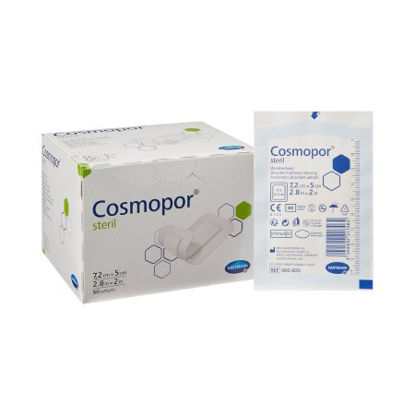 Picture of Adhesive Dressing Cosmopor® 2 X 2- 4/5 Inch Nonwoven Rectangle White Sterile900800