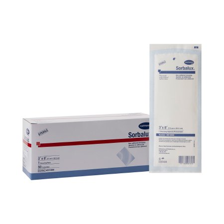 Picture of Non-Adherent Dressing Sorbalux® Non-Adherent Rayon / Polyester 3 X 8 Inch Sterile48910000