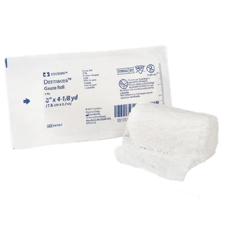 Picture of Fluff Bandage Roll Dermacea™ Gauze 3-Ply 3 Inch X 4-1/8 Yard Roll Shape Sterile441107