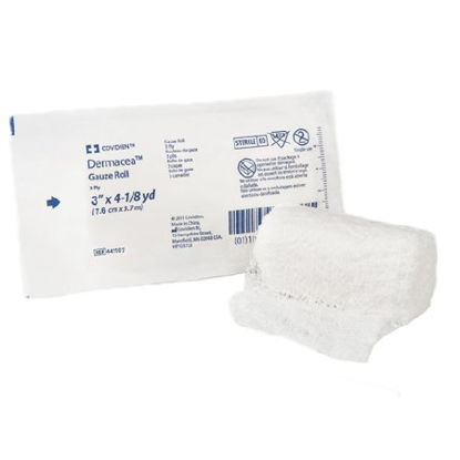 Picture of Fluff Bandage Roll Dermacea™ Gauze 3-Ply 3 Inch X 4-1/8 Yard Roll Shape Sterile441107