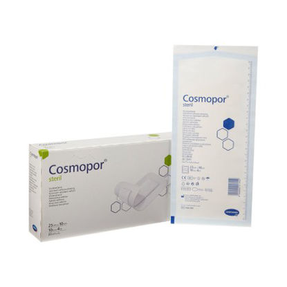 Picture of Adhesive Dressing Cosmopor® 4 X 10 Inch Nonwoven Rectangle White Sterile900814
