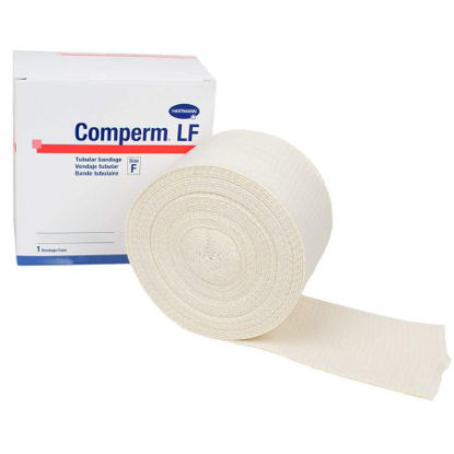 Picture of Elastic Tubular Support Bandage Comperm® 5 Inch X 11 Yard Standard Compression Pull On Natural Size G NonSterile83070000